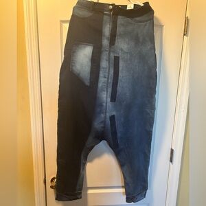 Stylish Two-Tone Harem Pants